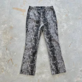 1990s Snakeskin Print Pants