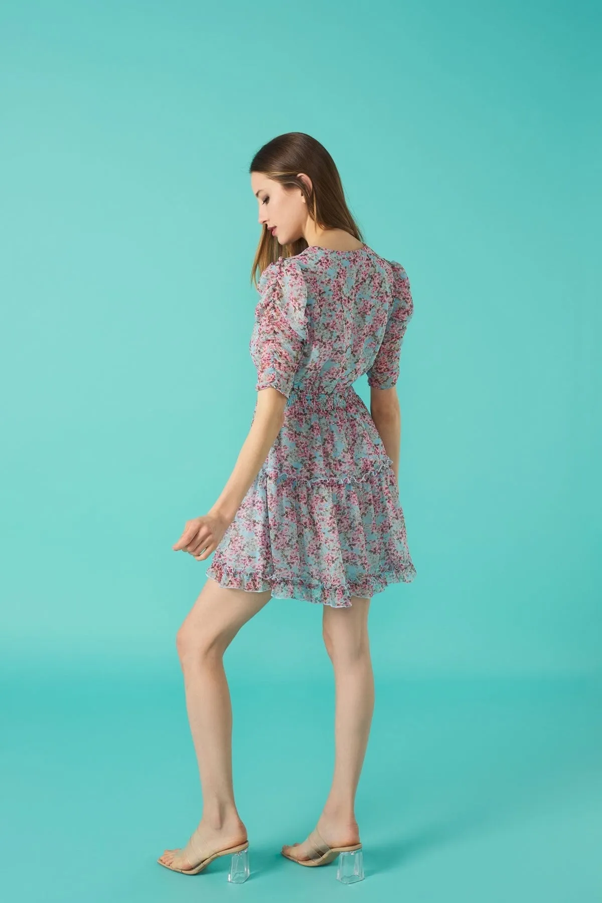 4-A0588 Aida Ditsy Floral Dress