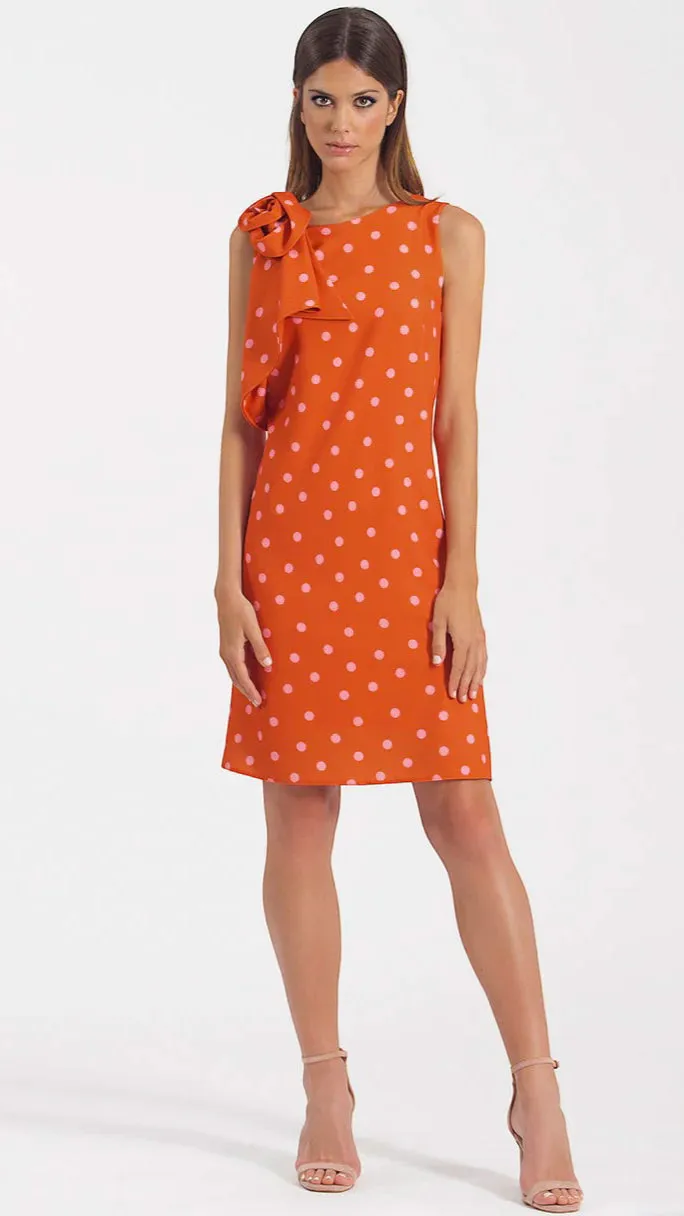 4-A1345GG Menny Dotty Shift Dress