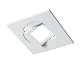 4-inch White Square Multi-Adjustable Recessed LED Downlight, 5000K