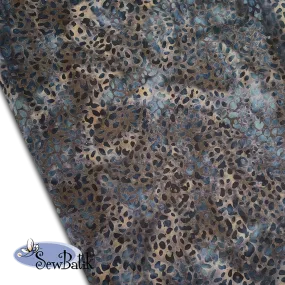 57" Batik Canvas (5oz) - Animal Skin - Charcoal