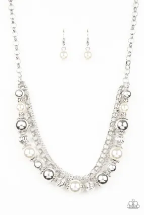 5th Avenue Romance White Paparazzi Necklace