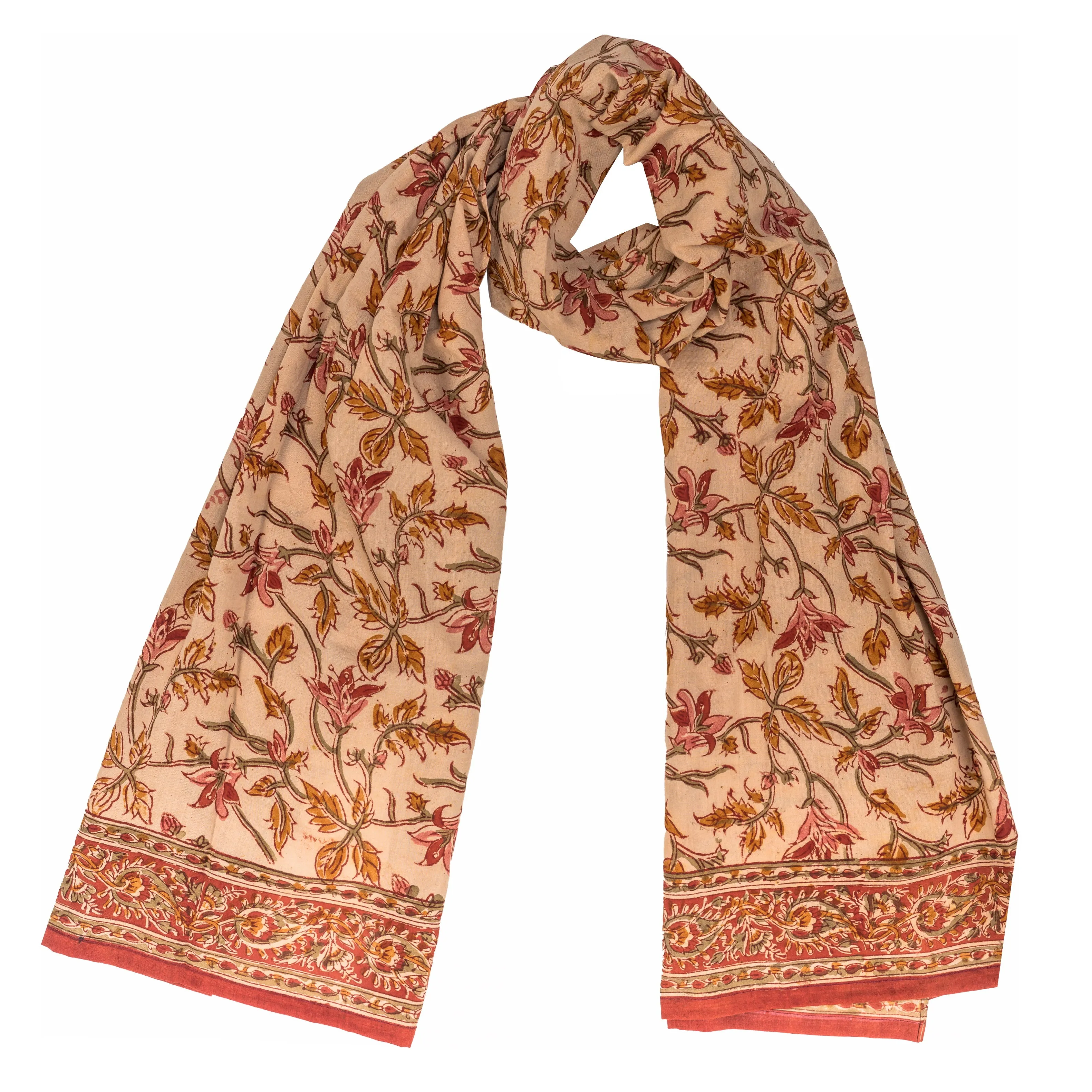 600-046 Women's Scarf - Hand Block Printed