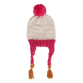 ACORN EARTH BEANIE SUNRISE  PINK