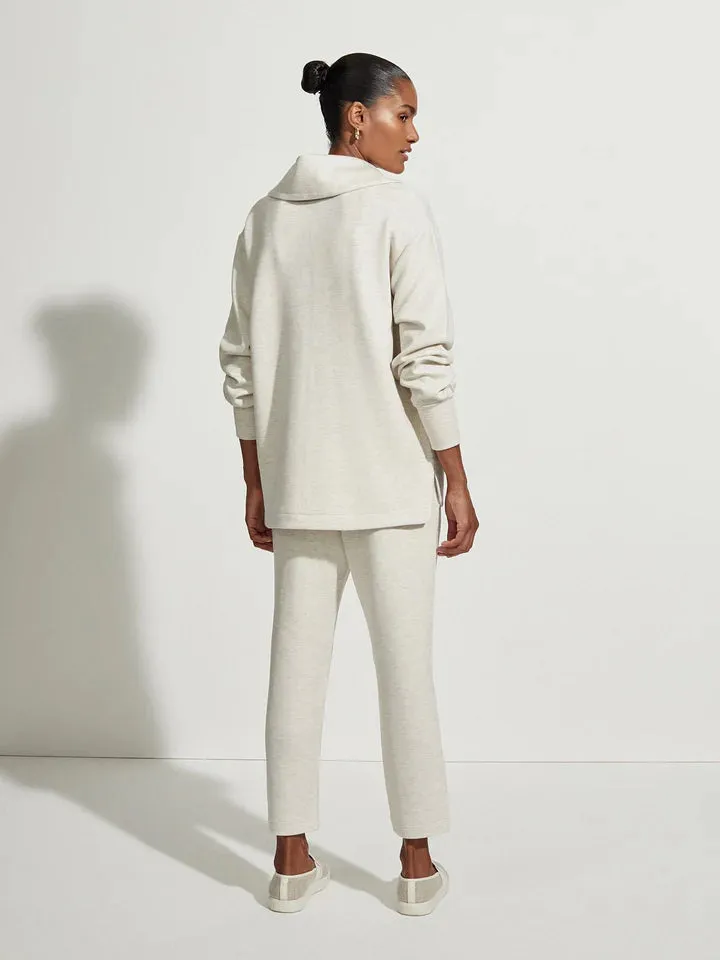 Adair Zip Through in Ivory Marl