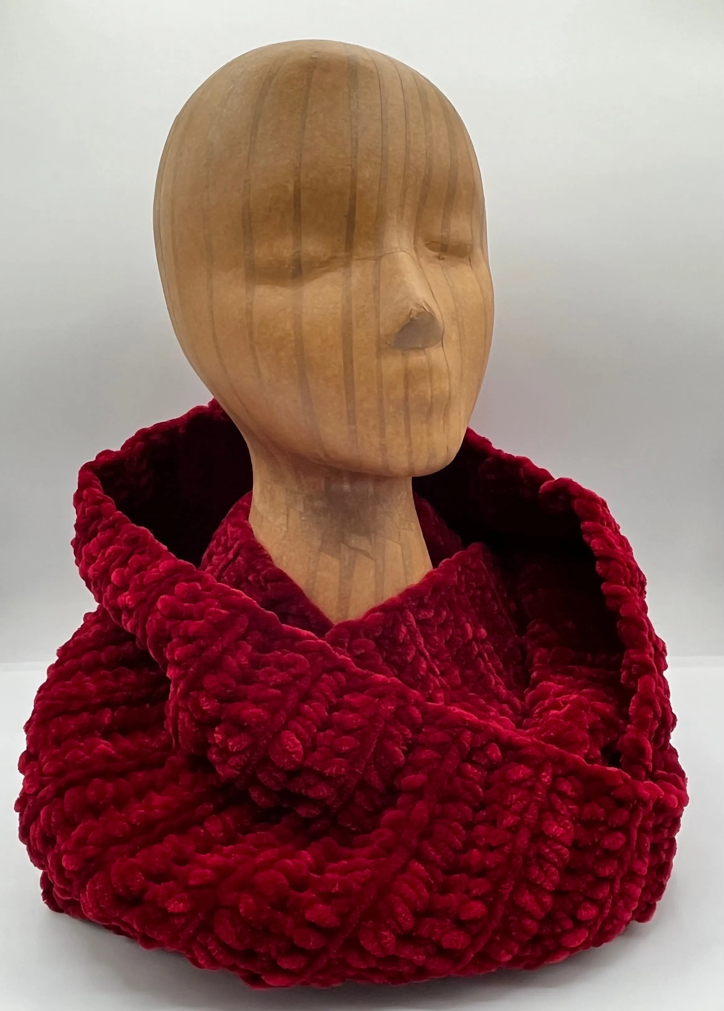 Adult Velvet/Chenille Infinity Knit Scarf