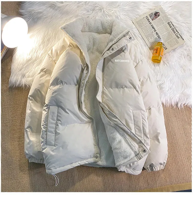 Aidase 2024 New Women Thicken Parka Stand Collar Cotton Padded Jackets Fashion Female Thicken Winter Coats