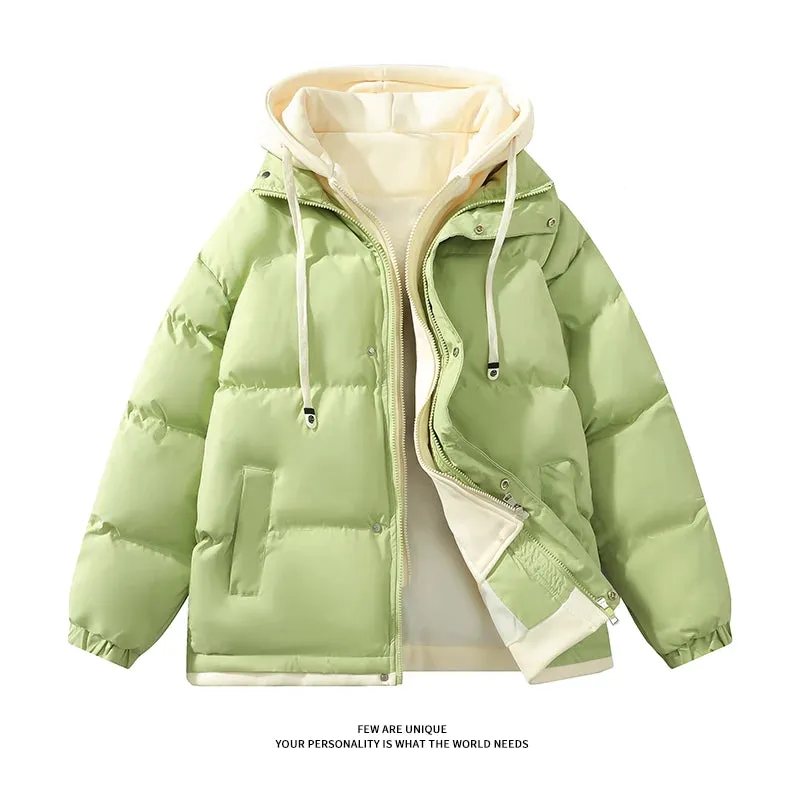 Aidase 2024 New Women Thicken Parka Stand Collar Cotton Padded Jackets Fashion Female Thicken Winter Coats