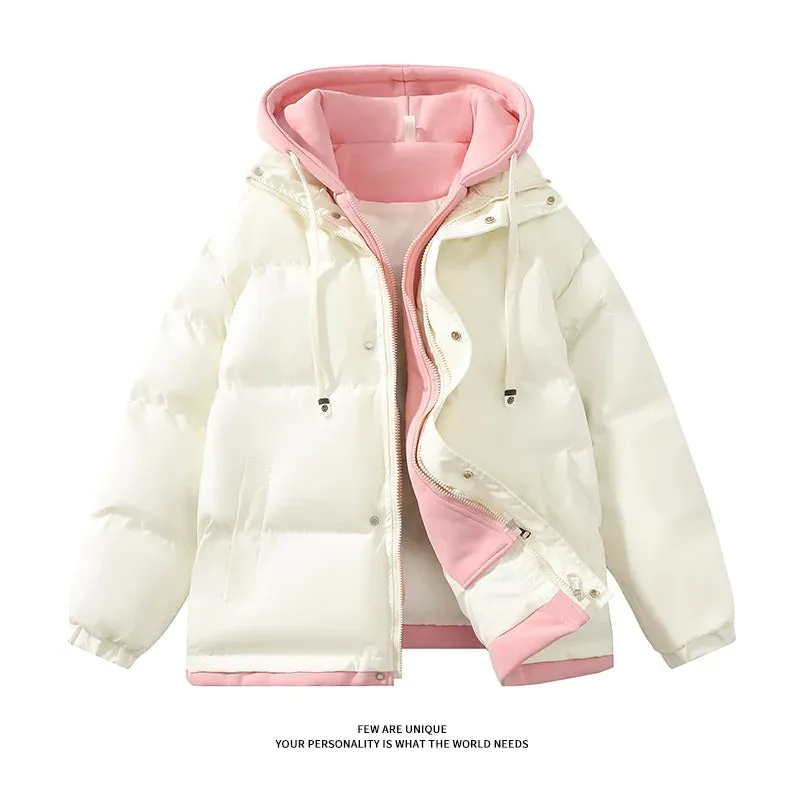 Aidase 2024 New Women Thicken Parka Stand Collar Cotton Padded Jackets Fashion Female Thicken Winter Coats