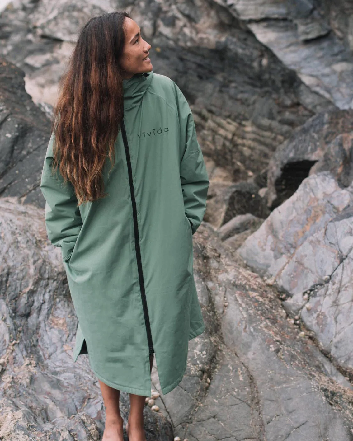 All Weather Sherpa Changing Robe - Aventurine Green