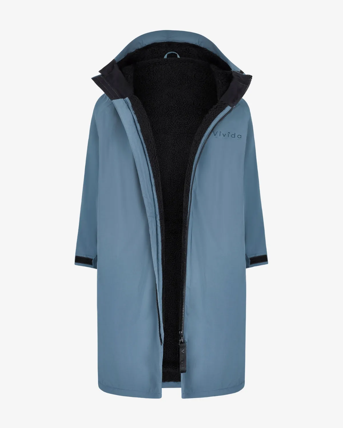 All Weather Sherpa Changing Robe - Mineral Blue