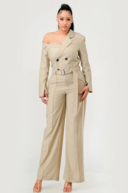 ATHINA Savannah Elegance Trench Jumpsuit