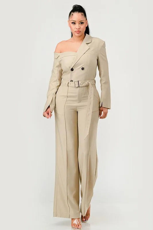 ATHINA Savannah Elegance Trench Jumpsuit