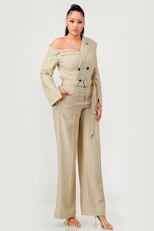 ATHINA Savannah Elegance Trench Jumpsuit