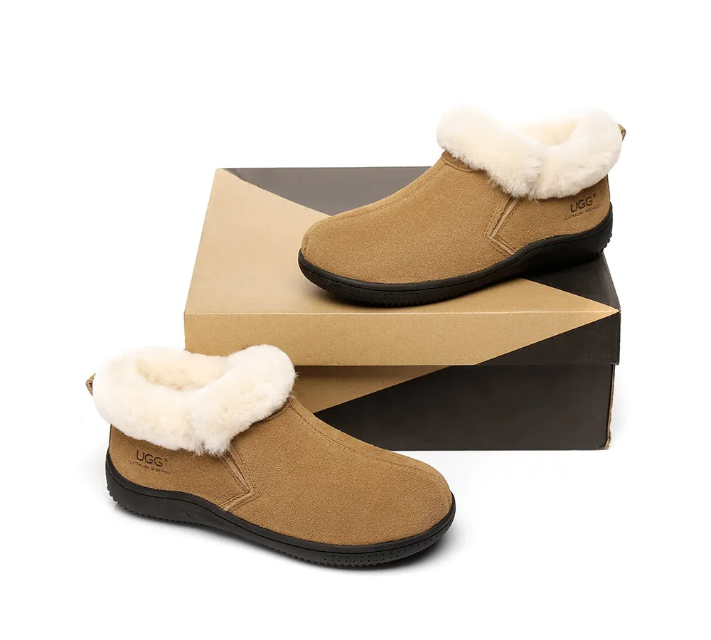 AUSTRALIAN SHEPHERD® UGG Slippers Sheepskin Wool Collar Ankle Daley