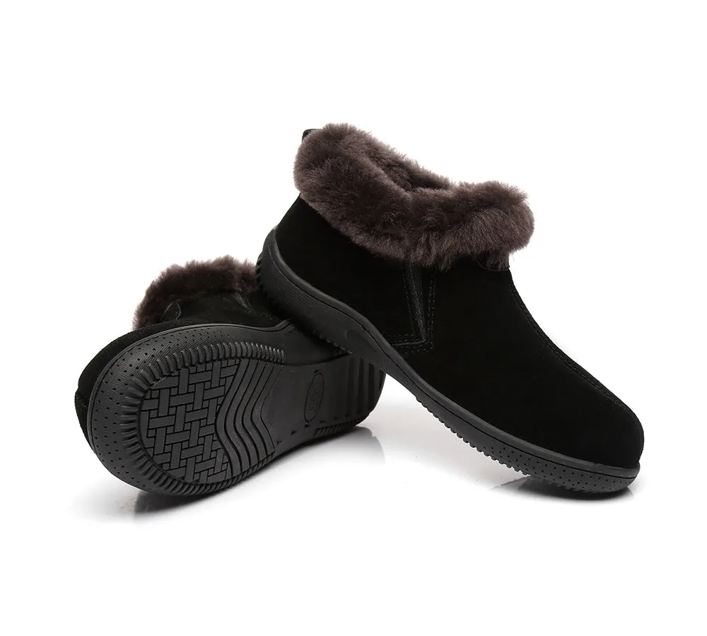 AUSTRALIAN SHEPHERD® UGG Slippers Sheepskin Wool Collar Ankle Daley