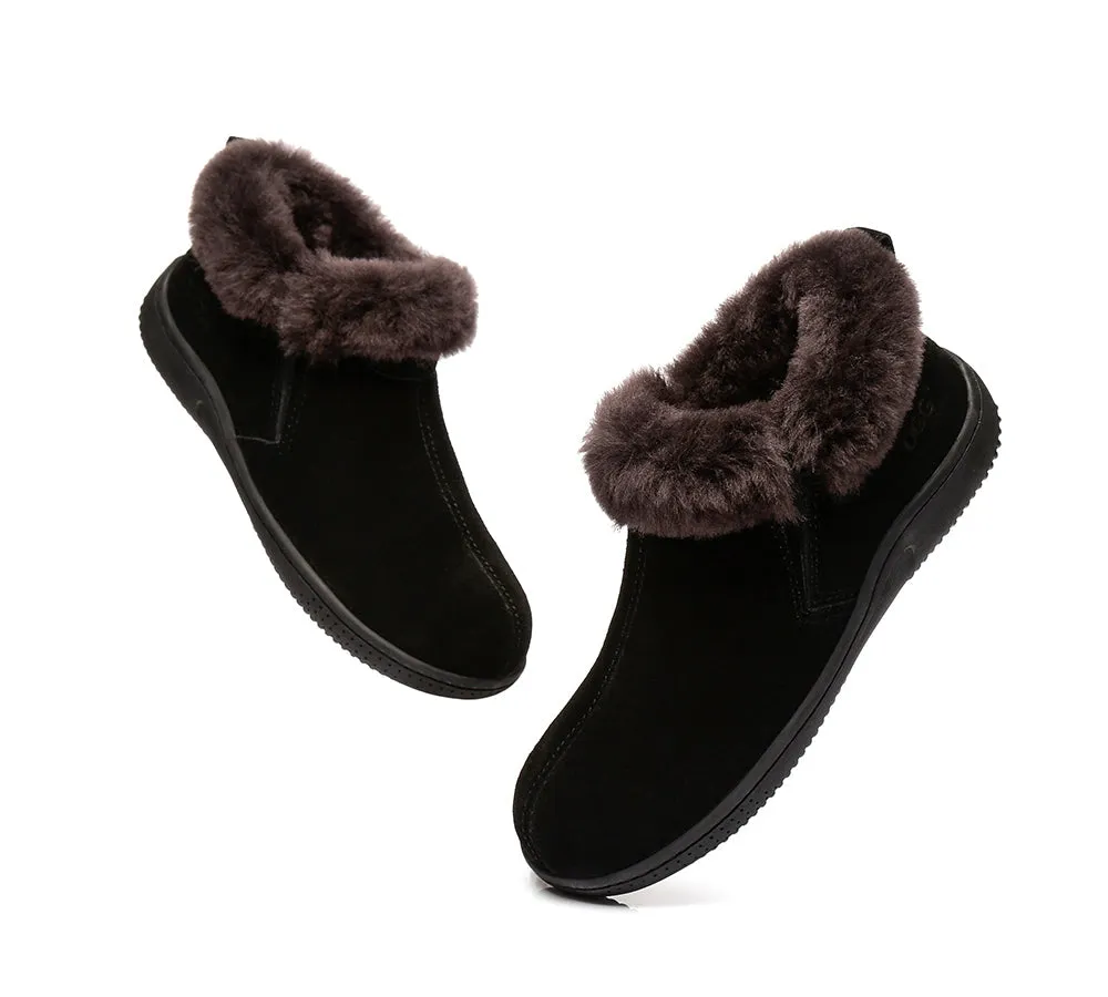 AUSTRALIAN SHEPHERD® UGG Slippers Sheepskin Wool Collar Ankle Daley