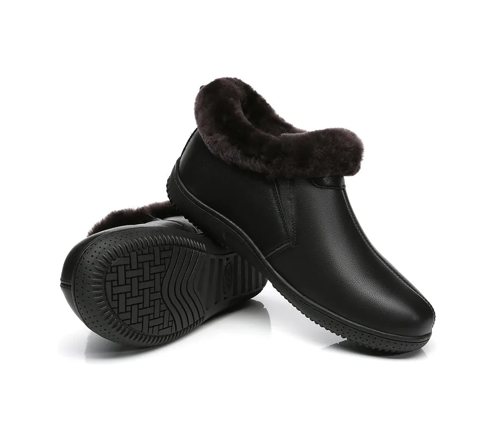 AUSTRALIAN SHEPHERD® UGG Slippers Sheepskin Wool Collar Ankle Daley