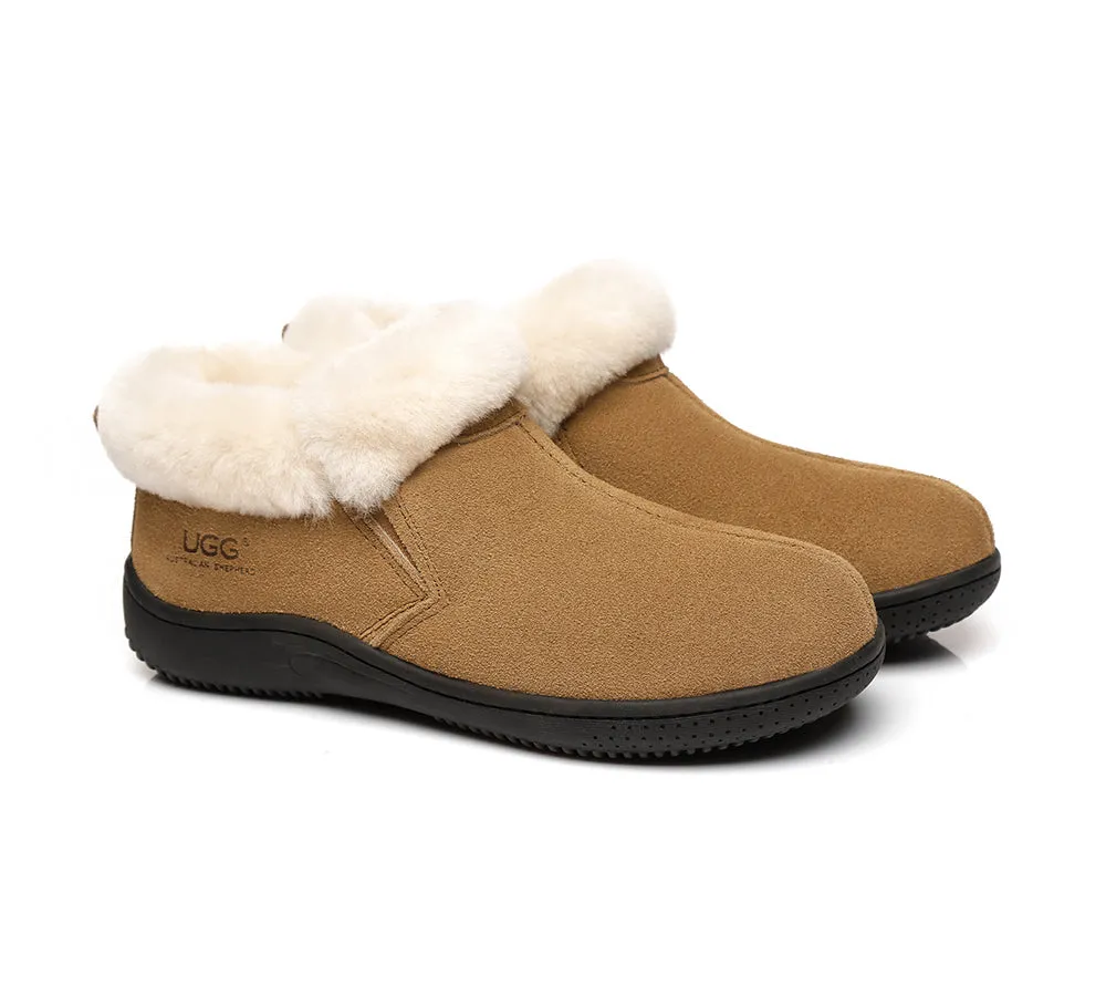 AUSTRALIAN SHEPHERD® UGG Slippers Sheepskin Wool Collar Ankle Daley