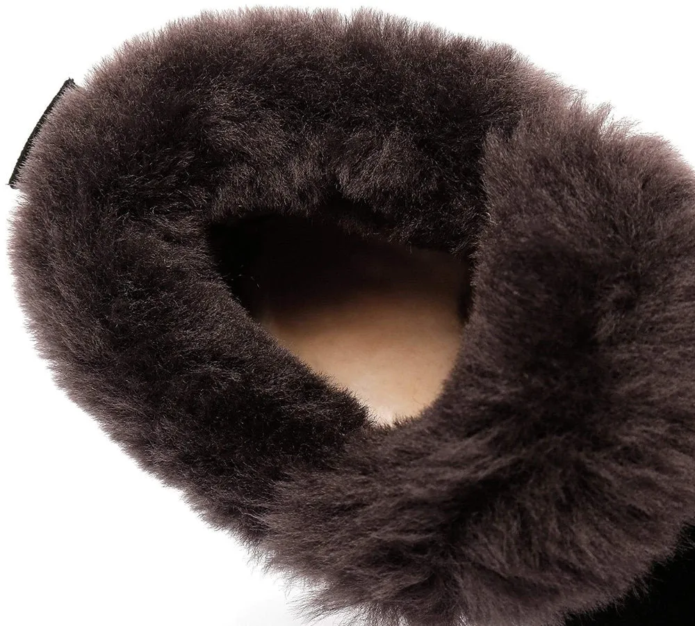 AUSTRALIAN SHEPHERD® UGG Slippers Sheepskin Wool Collar Ankle Daley