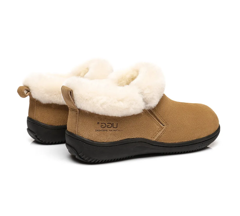 AUSTRALIAN SHEPHERD® UGG Slippers Sheepskin Wool Collar Ankle Daley