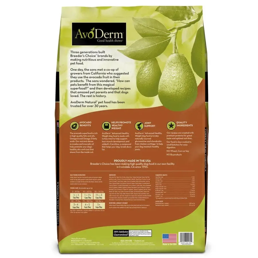 AvoDerm Natural Advanced Healthy Weight Dry Dog Food