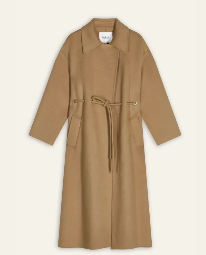 Ba&sh Kate Camel Long Coat