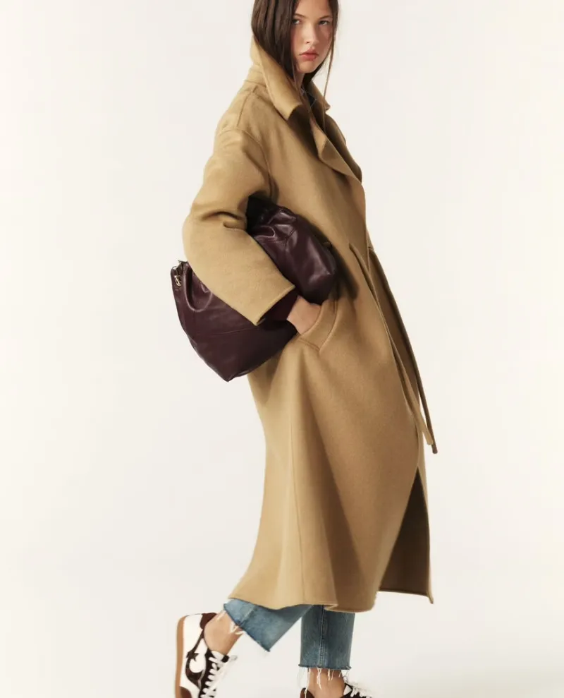 Ba&sh Kate Camel Long Coat