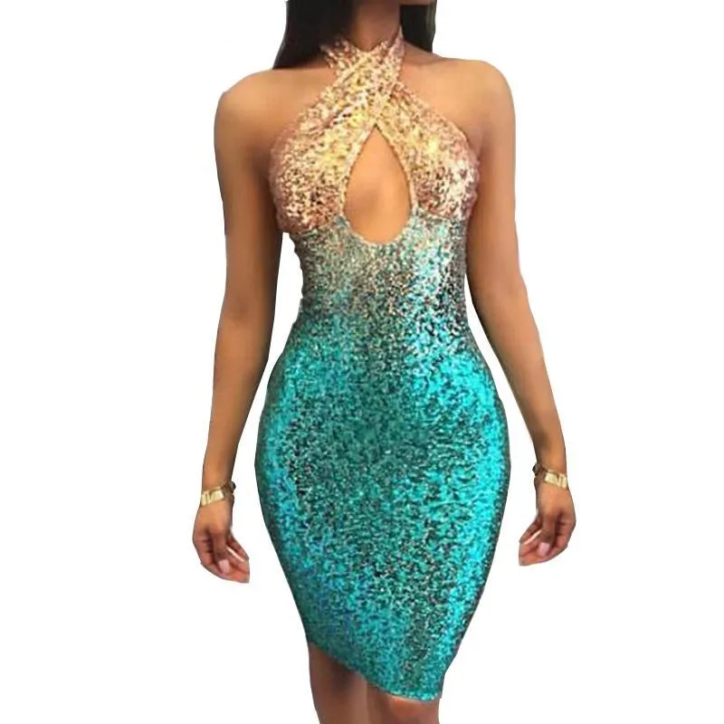 Backless Sleeveless Bodycon Club Party Dress