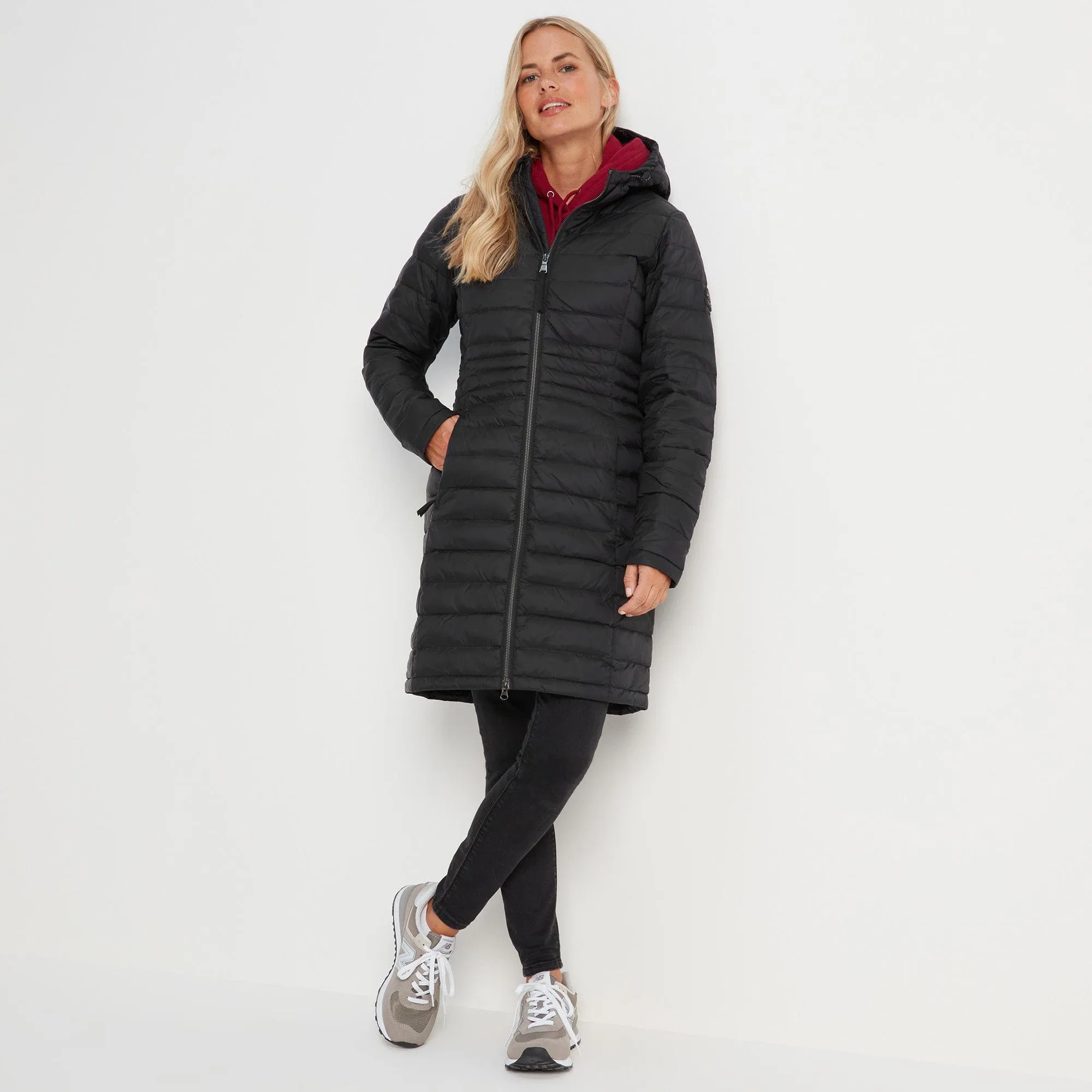 Bardsea Womens Long Down Jacket - Black