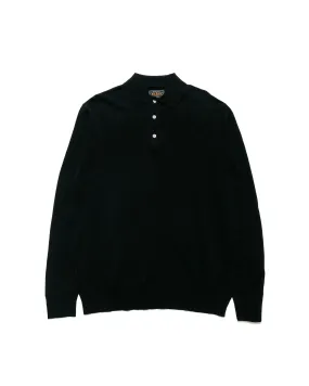 Beams Plus Knit Polo 12G Black