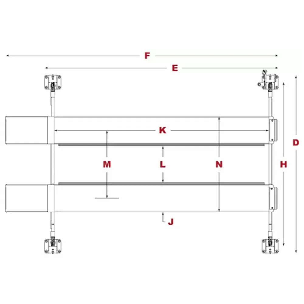 BendPak HDS-18E 18,000-lb./4Post/RegLength