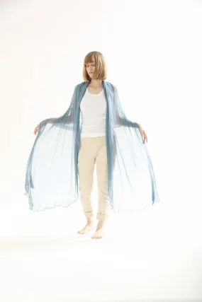 Big Bamboo Air Shawl - Coral Blue