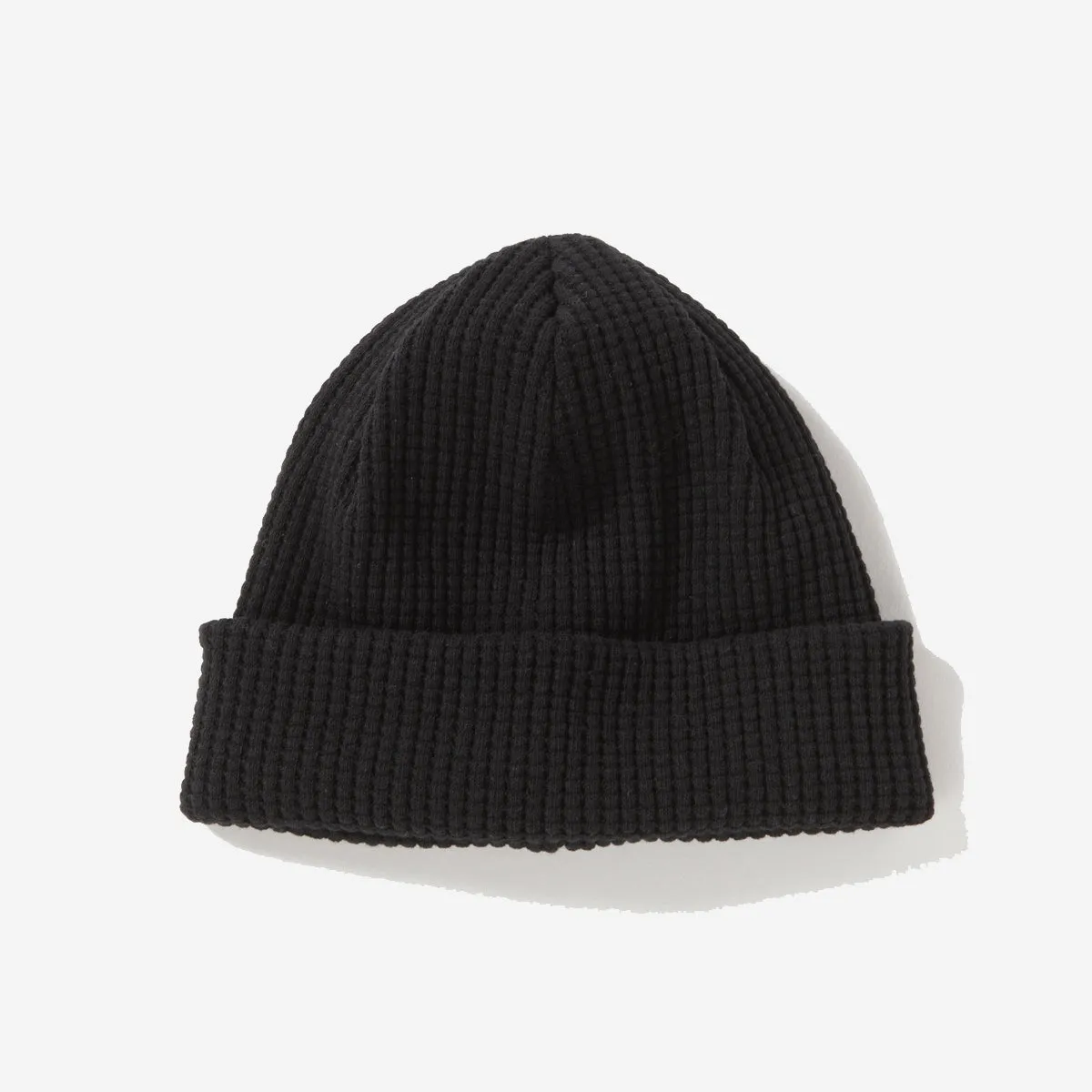 Big Waffle Knit Beanie - Black