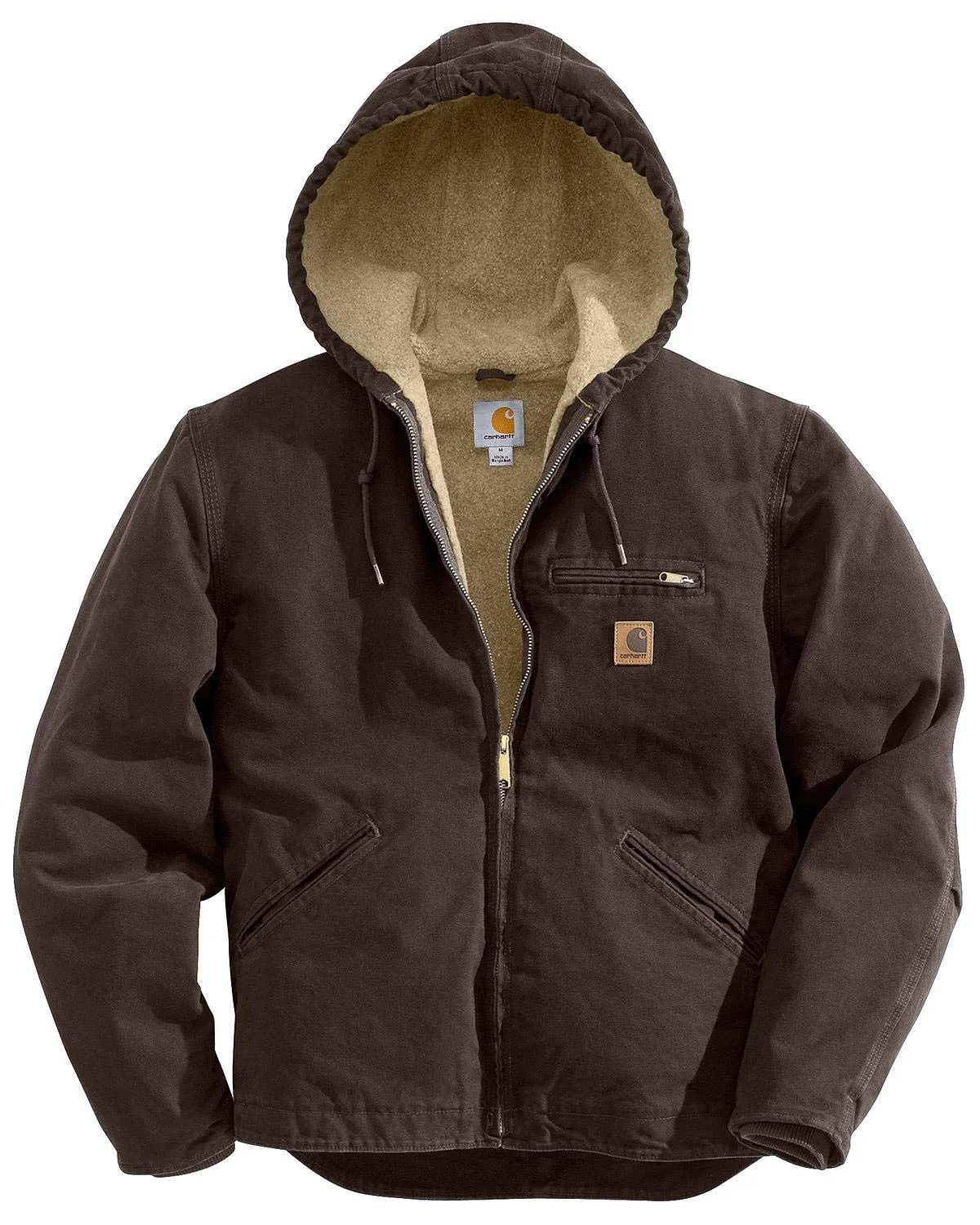 Carhartt 104392 Men's Sierra Jacket Sherpa Lined Sandstone