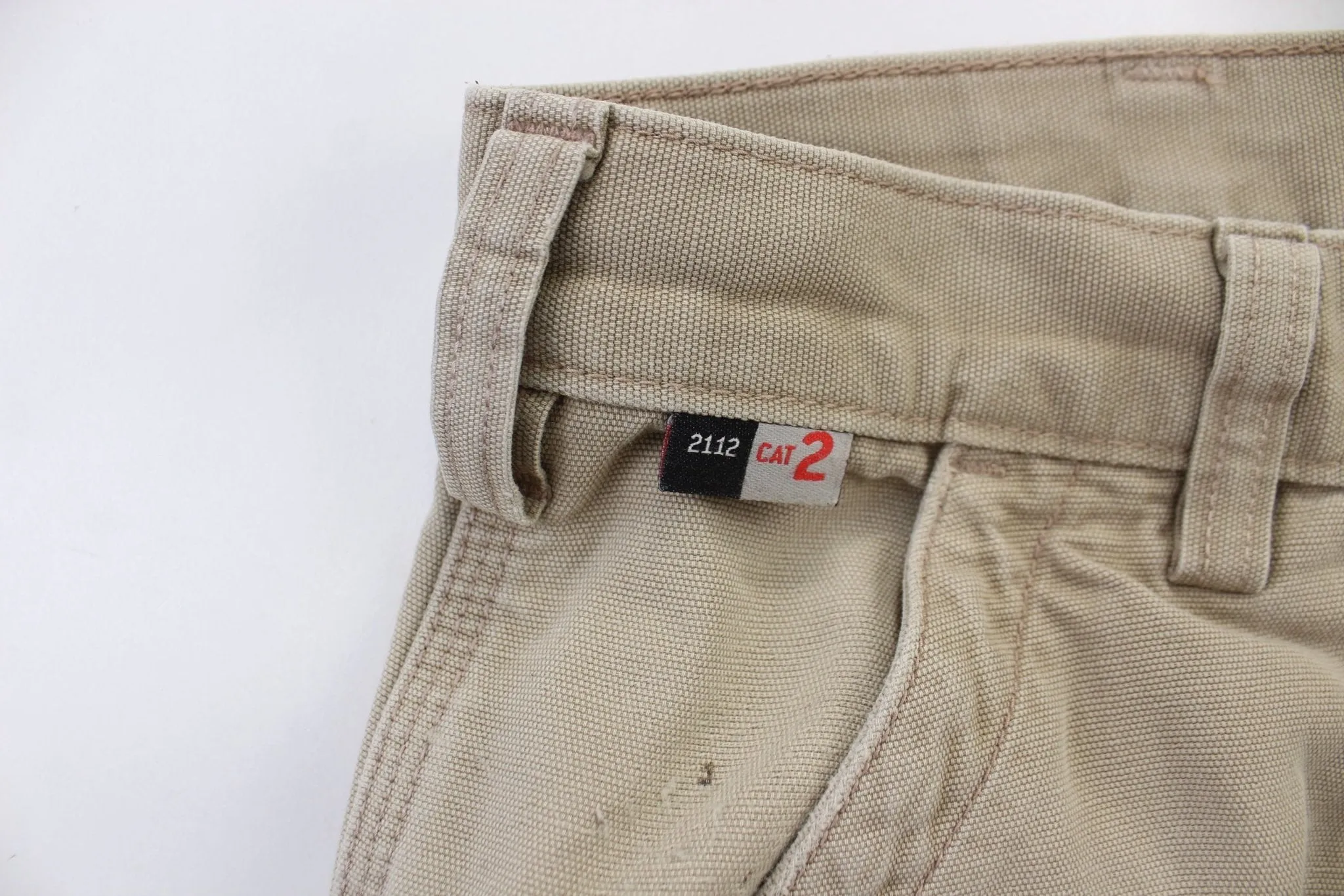 Carhartt Logo Patch Beige Flame Resistant Cargo Pants