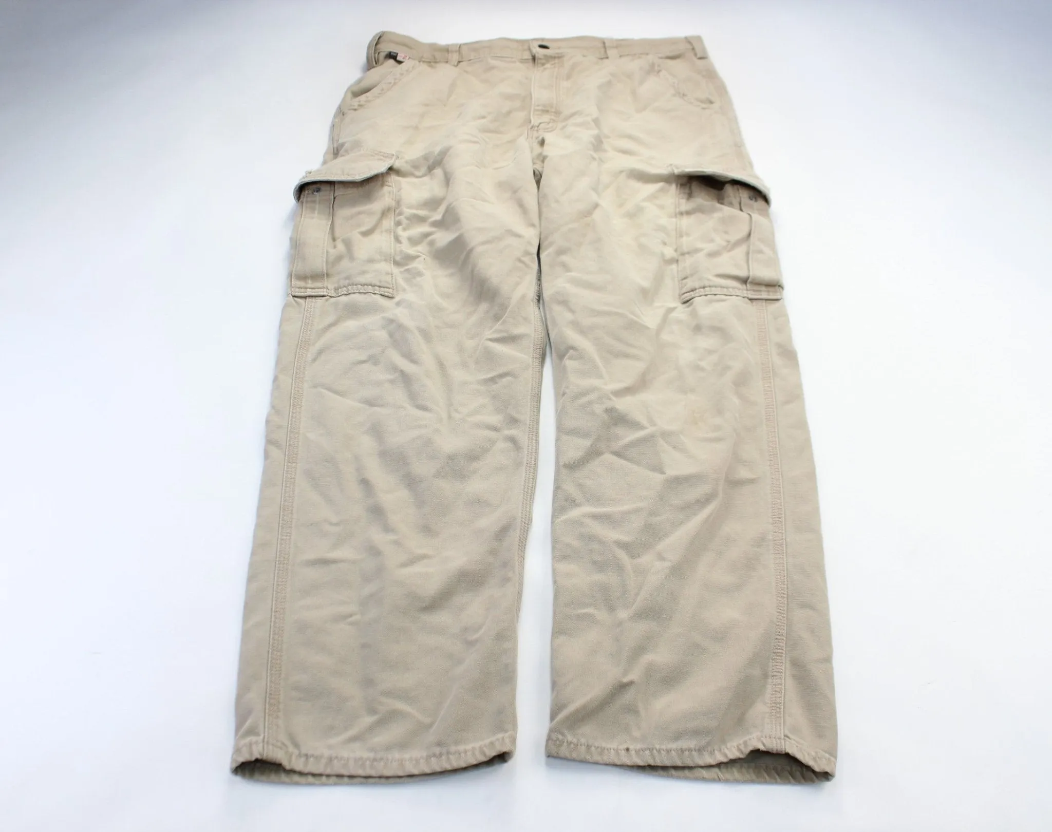 Carhartt Logo Patch Beige Flame Resistant Cargo Pants