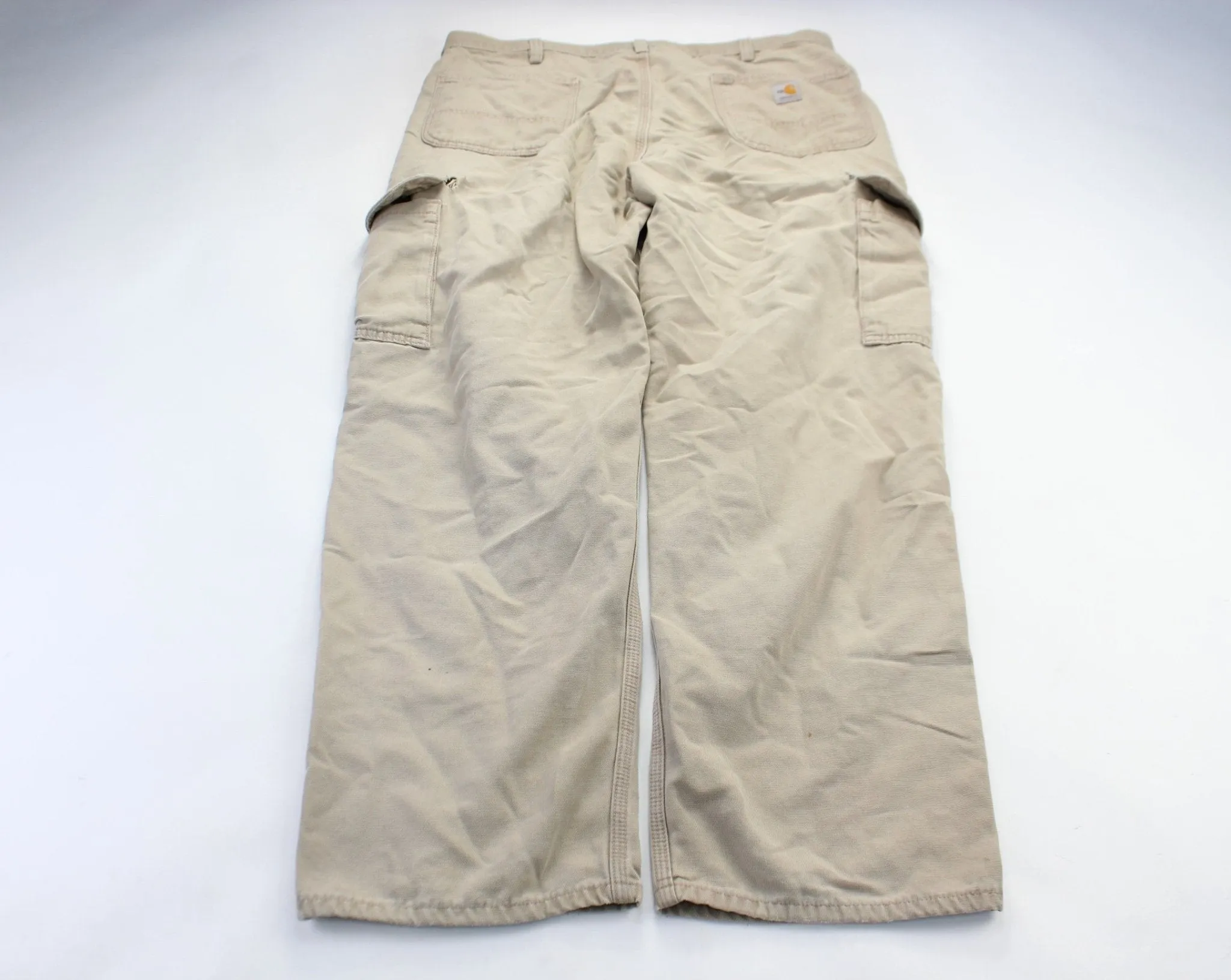 Carhartt Logo Patch Beige Flame Resistant Cargo Pants