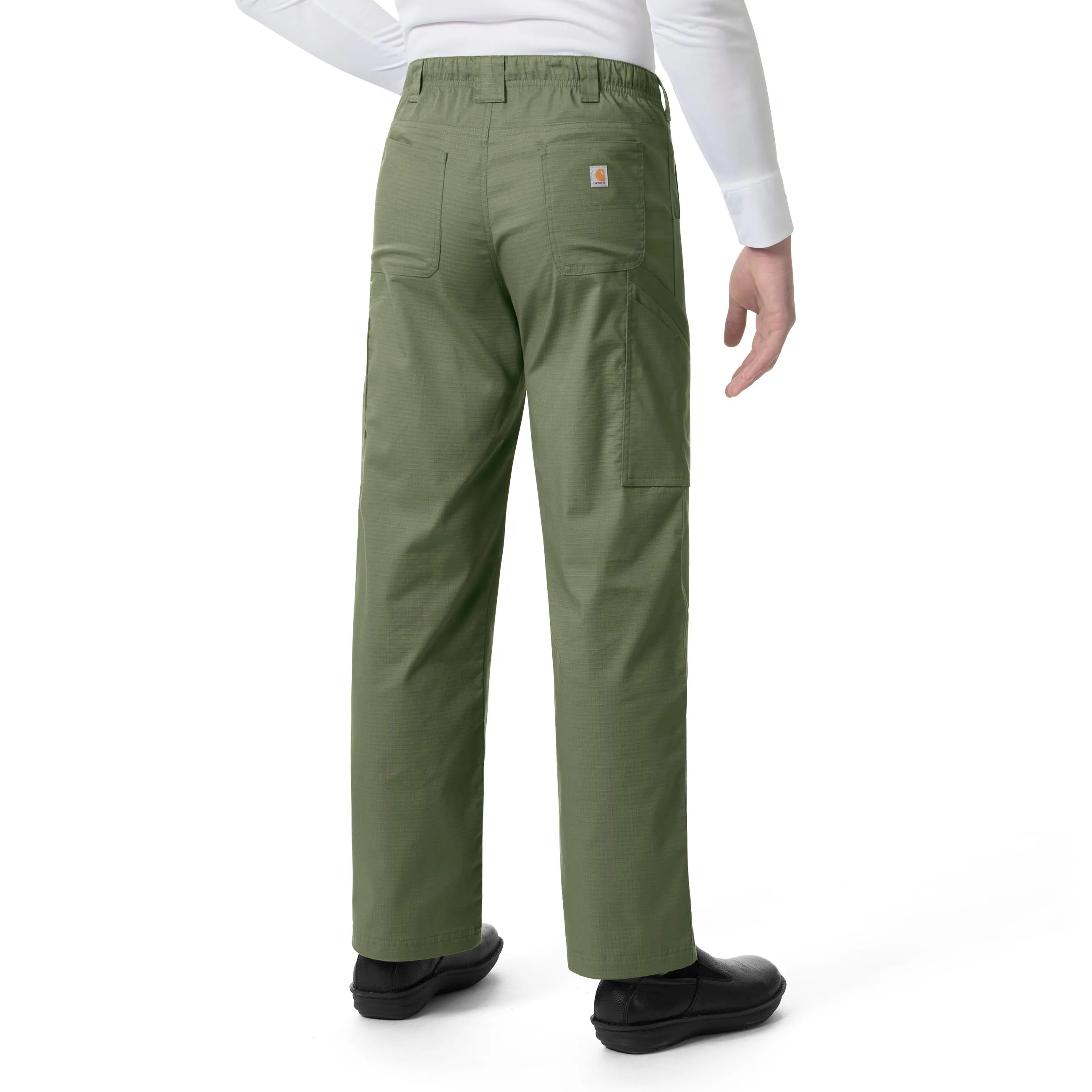 Carhartt Rugged Flex Ripstop Men’s Straight Leg Cargo Scrub Pant - Olive