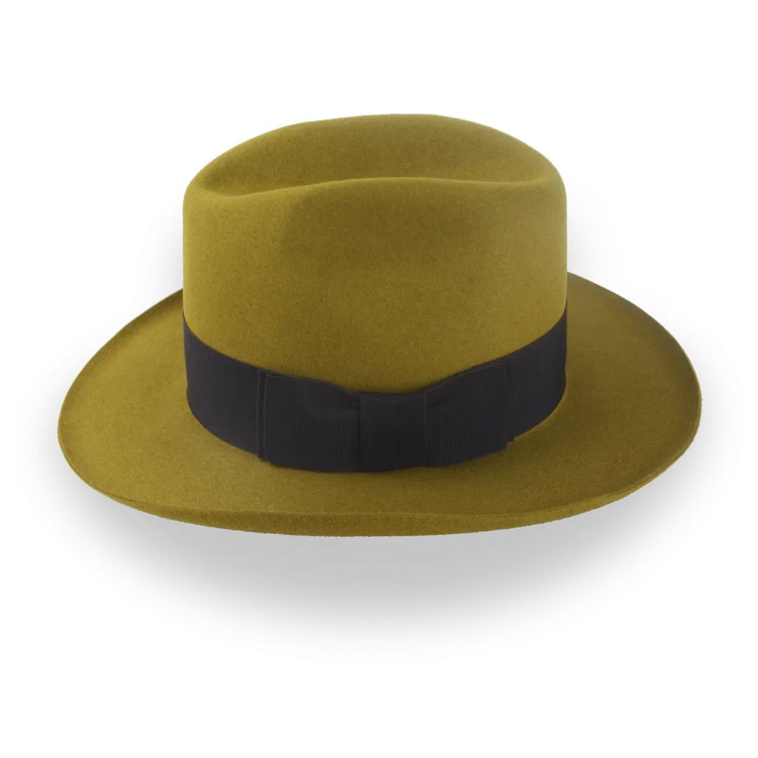 Cattleman Crown Fedora Hat in Premium Beaver Fur Felt | The Erde