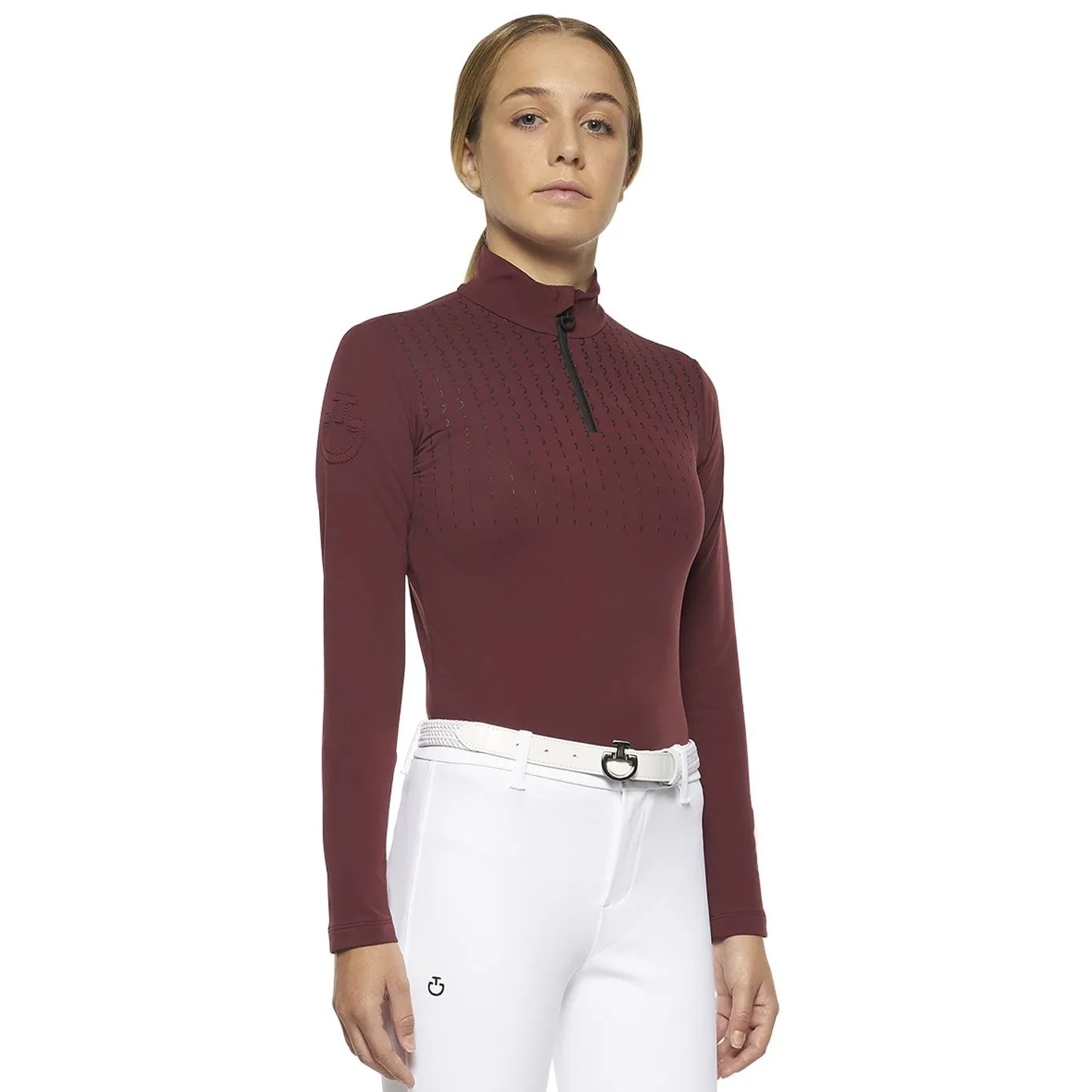 Cavalleria Toscana Girl's Phases Base Layer - Burgundy