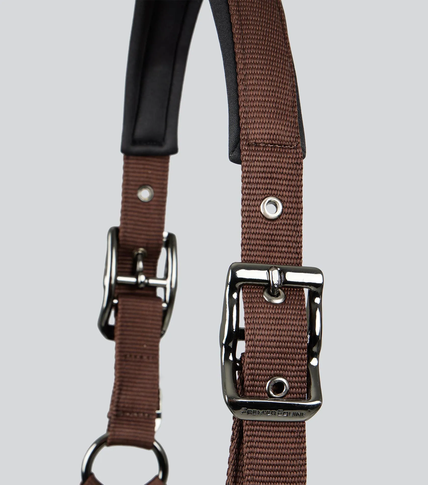 Corda Padded Head Collar with Lead Rope Brown