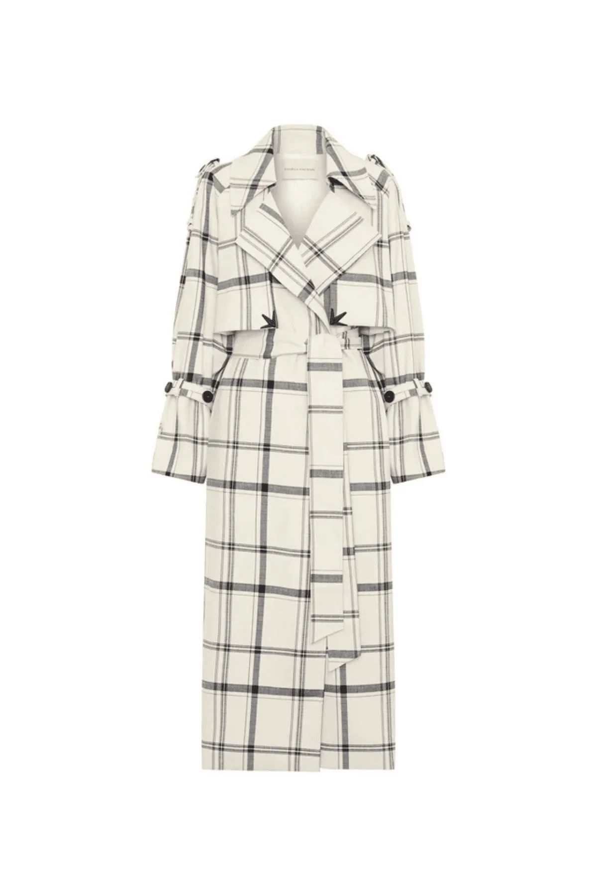 CORELIA TRENCH COAT CREAM/BLACK CHECK