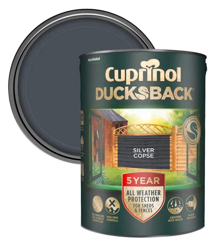 Cuprinol 5 Year Ducksback Stain- 5 Litre