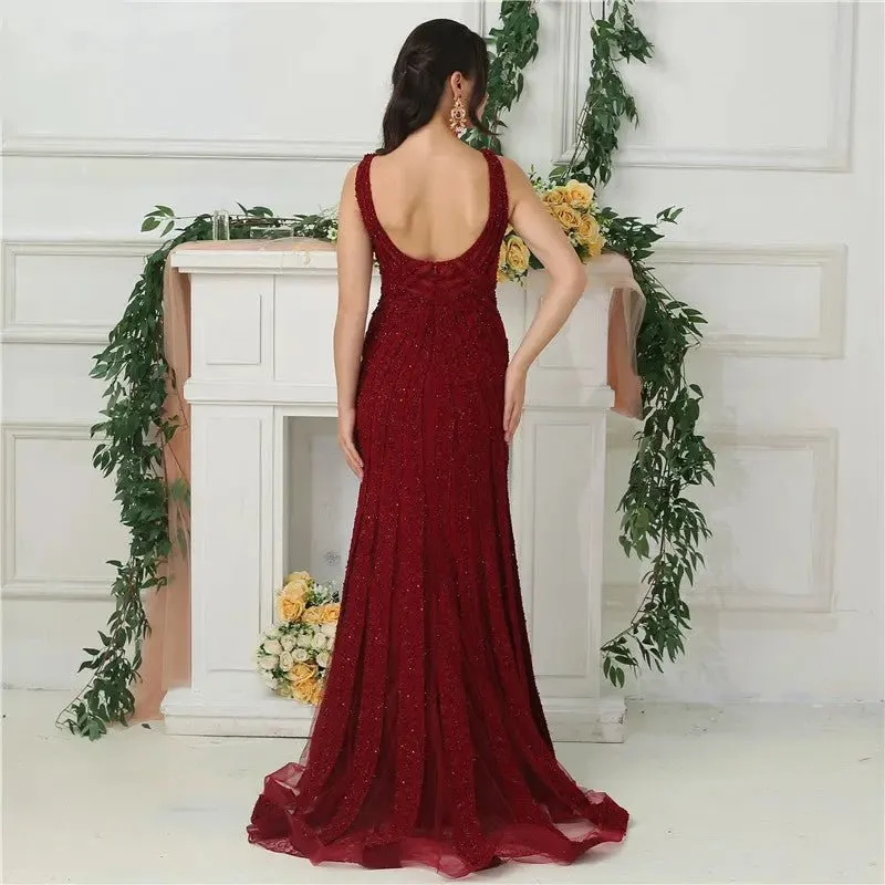 Darcy Beaded Work Evening Gown