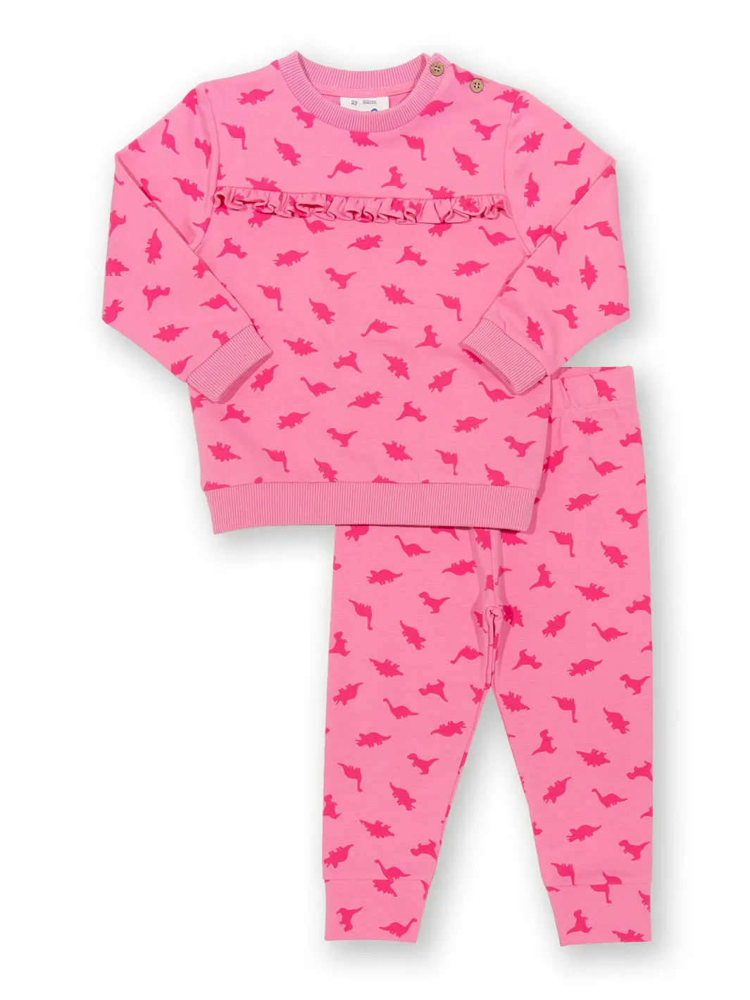 Dino dot set pink