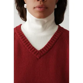 Donni The Baby Rib Turtleneck Cream