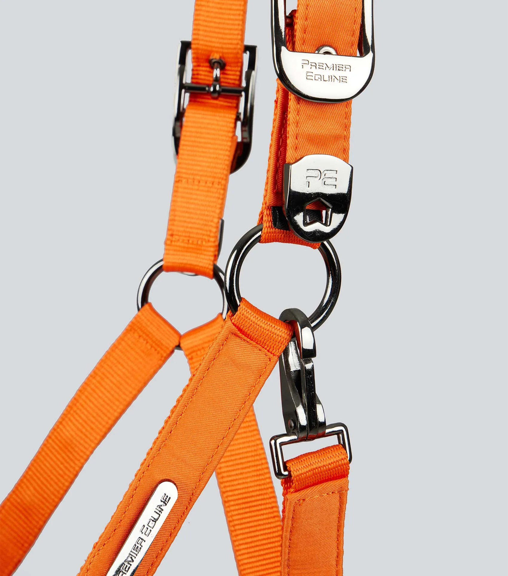 Duco Padded Head Collar with Lead Rope Orange