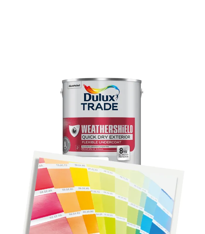 Dulux Trade Weathershield Quick Dry Exterior Flexible Undercoat - Tinted Colour Match