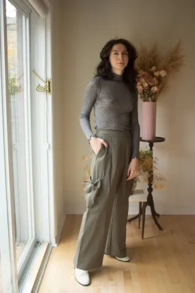 Eliza Faulkner Brodie Pant - Khaki (Online Exclusive)